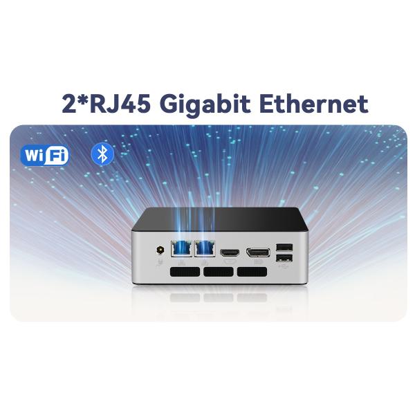 Intel Core I7 1255U 12th Gen Mini PC DDR5 64GB с двойной сетью LAN и HDMI