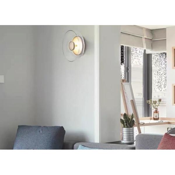 Modern Wall  Indoor Led Bedside Hotel  Gold Small Glass Wall Lamp