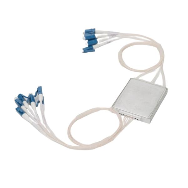 Compacto CCWDM MUX DEMUX 4 o 8 Canal 1270 a 1610nm Componente de red óptica pasiva CWDM Compatible con RoHS