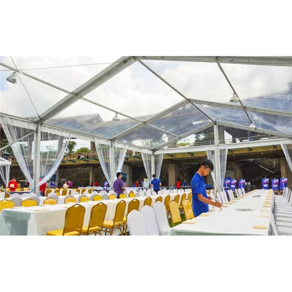 Wind Load 120km/H Outdoor Wedding Tent With Wooden Flooring