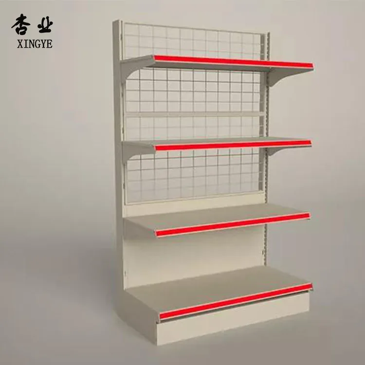 Fabrica tamaño de color personalizado de metal sola plataforma blanca góndola supermercado