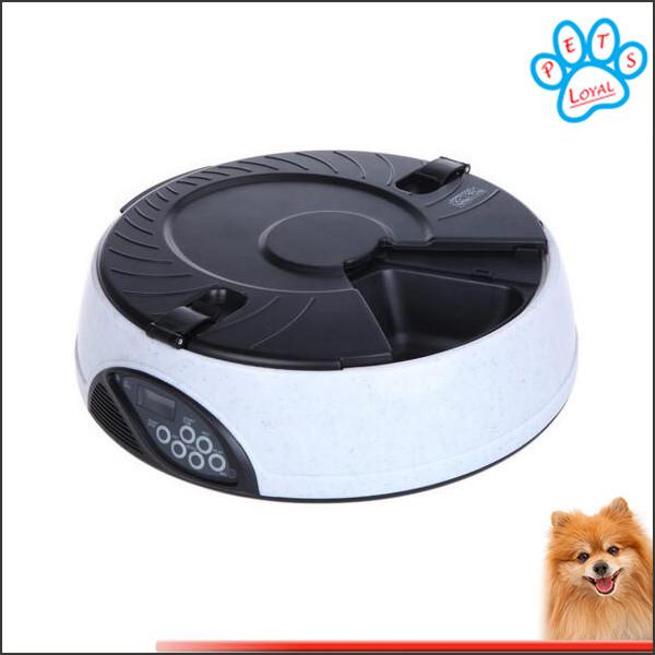6 Meal LCD Digital dog feeder timer Meal Dispenser Bowls with Recorder China factory