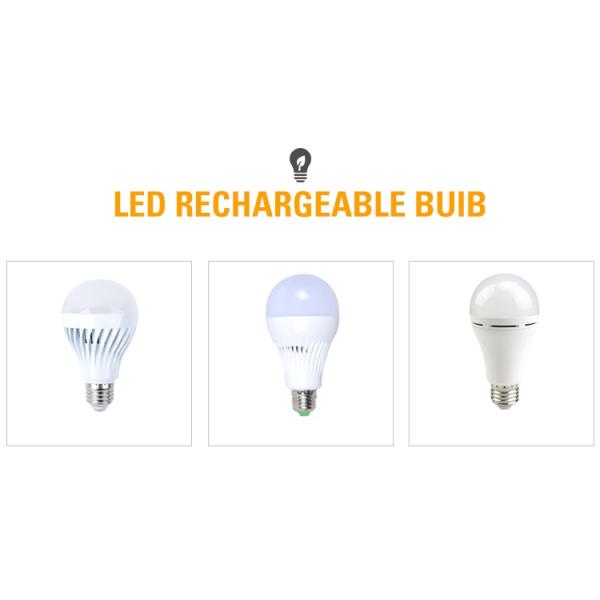 7w 9w 12w 15w Rechargeable Emergency Bulb Led Light Bulbs For Home Lighting angle 270 °