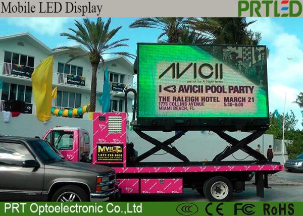 Slim Outdoor Truck Mobile LED Display P6.25 Energy Saving With Wide Viewing Angle