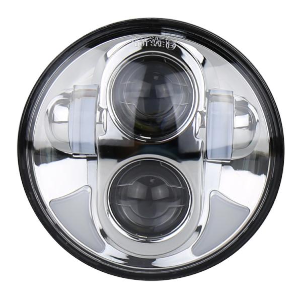 Customized Logo Round 5.75 LED Headlight Replace/Repair Option for Harley Motorcycles