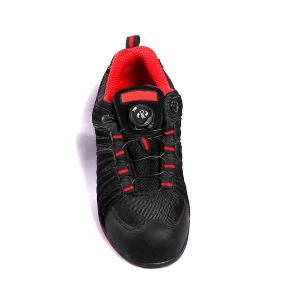 Steel Toe and Plate Standard Protective Shoes with Low Top and Suede Cow Leather Mesh Upper Material Design