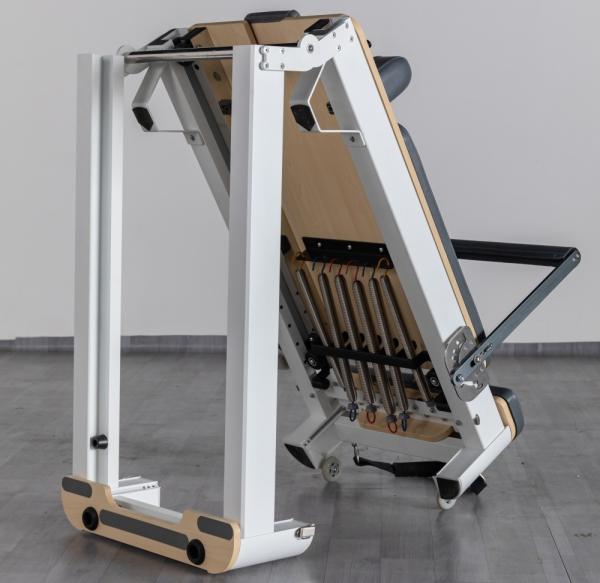 Gericon commerical use G-PRH012 Folding white aluminium pilates reformer for Fitness