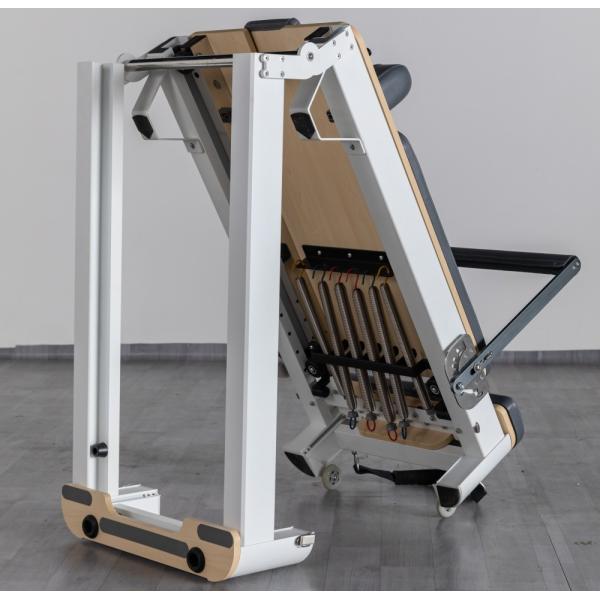Gericon commerical use G-PRH012 Folding white aluminium pilates reformer for Fitness