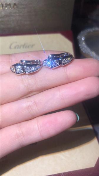 Luxury jewe factory serpenti series earring 18k white gold yellow gold rose gold diamond  Earring B Snake Earrings