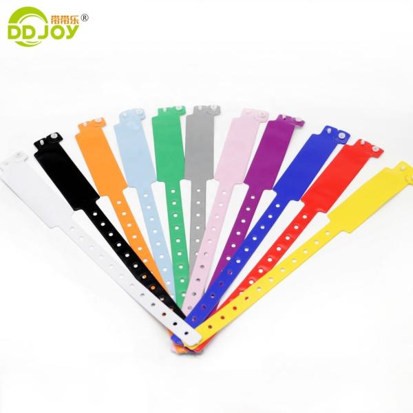 Yellow One-Off Soft Comfortable PVC Vinyl ID Bracelet Wristband for Any Festival