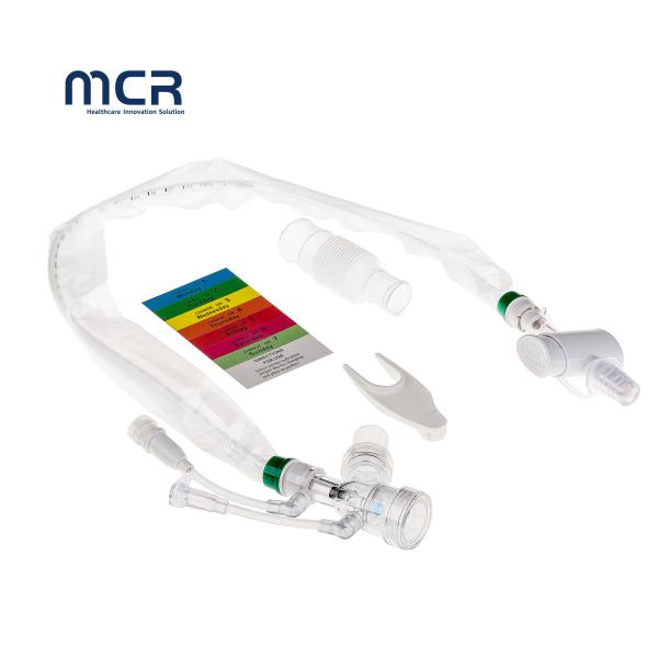 Medical Disposable PVC Closed Sputum Suction Catheter Tube  Y-Piece
