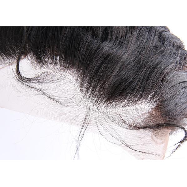 Non Remy Human Hair 8 Inch Ear to Ear Top Lace Frontal Smooth Straight