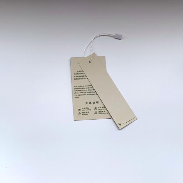 Emboss Deboss Luxury Bag Hang Tag , T Shirt Apparel Swing Tags Eco Friendly