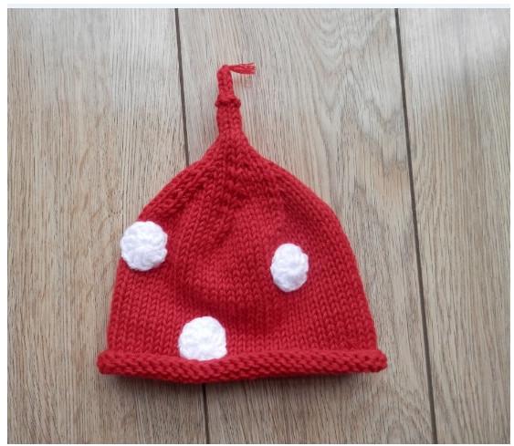 little baby cartoon Spirit baby hat cap 1pair red yellow Photography Prop Crochet Hats