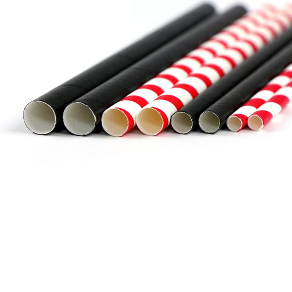 Lightpink Stock Color Boba Paper Thick Straw Slushie Paper Straws with Printing