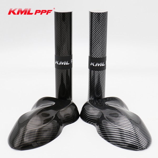 6D PPF Carbon Fiber Gold Surface Car Vinyl Wrapping Film 6.5mil