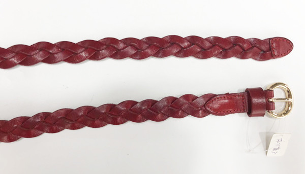 Рука полного зерна винтажная заплела тощий цвет пряжки золота света пояса талии