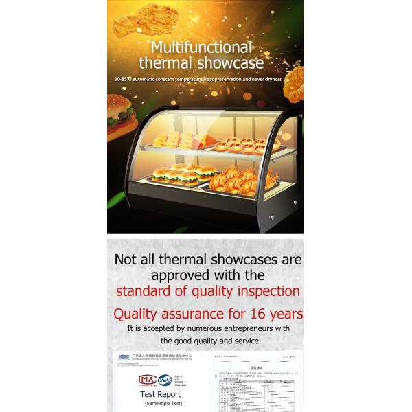 Temperature-Regulated 2 Layers Electric Food Warmer Display for Commercial Kitchens