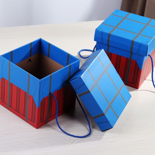 Creative Square Snack Gift Box - Customizable Cardboard Packaging For Candy, Snacks & Festival Presents, TikTok - Inspired Novelty Boxes