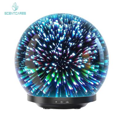 Difusor de vidro livre 25ML/H do aroma de BPA 200ml 12W 3D