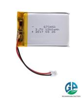 3.7v Batterie lithium-ion polymère de haute capacité rechargeable 1200mah 673450 pour appareils électroniques grand public