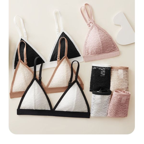 Women Lingerie Set Wholesale of High Quality S M L Sizes Women Bra and Brief Sets Triangular Cup Women Underwear Set