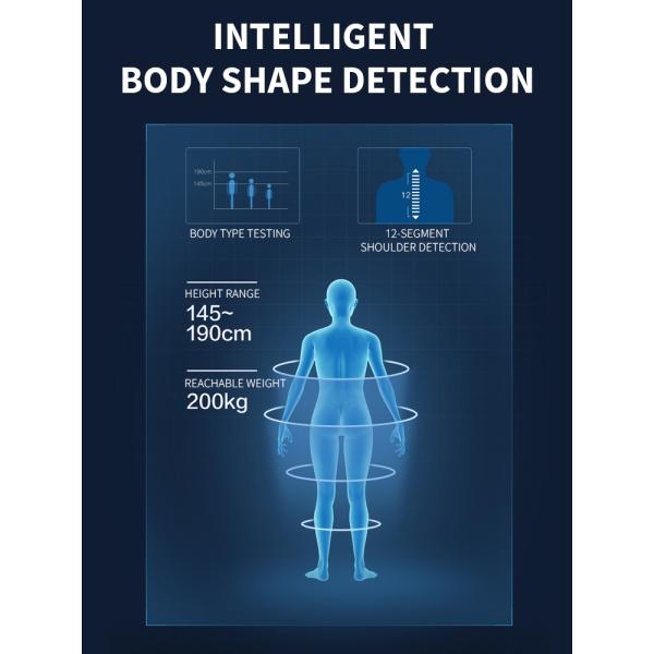 AI Controller Heated Back Kneading Massage Chair 3D Heating Therapy ROHS