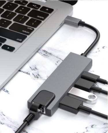 5 в 1 типе USB 2,0 PD локальных сетей эпицентра деятельности HDMI 4K RJ45 USB c USB 3,0 c