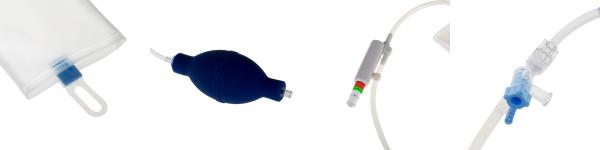 Fluid Infusion Bag, Quick Infusion Transparent 500ml Pressure Infusion Bag with Pressure Gauge for ICU