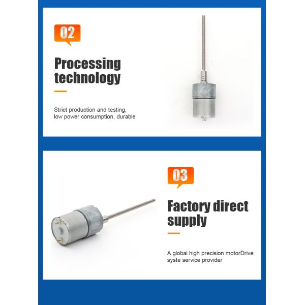 Futeng Factory Wholesale 37mm 12v 24v Long Pole High Torque Efficiency Motors Dc Spur Gear Motor for Robot