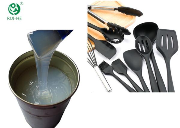 Borracha de silicone líquida Eco-amigável transparente alta de alta temperatura do produto comestível para o Kitchenware