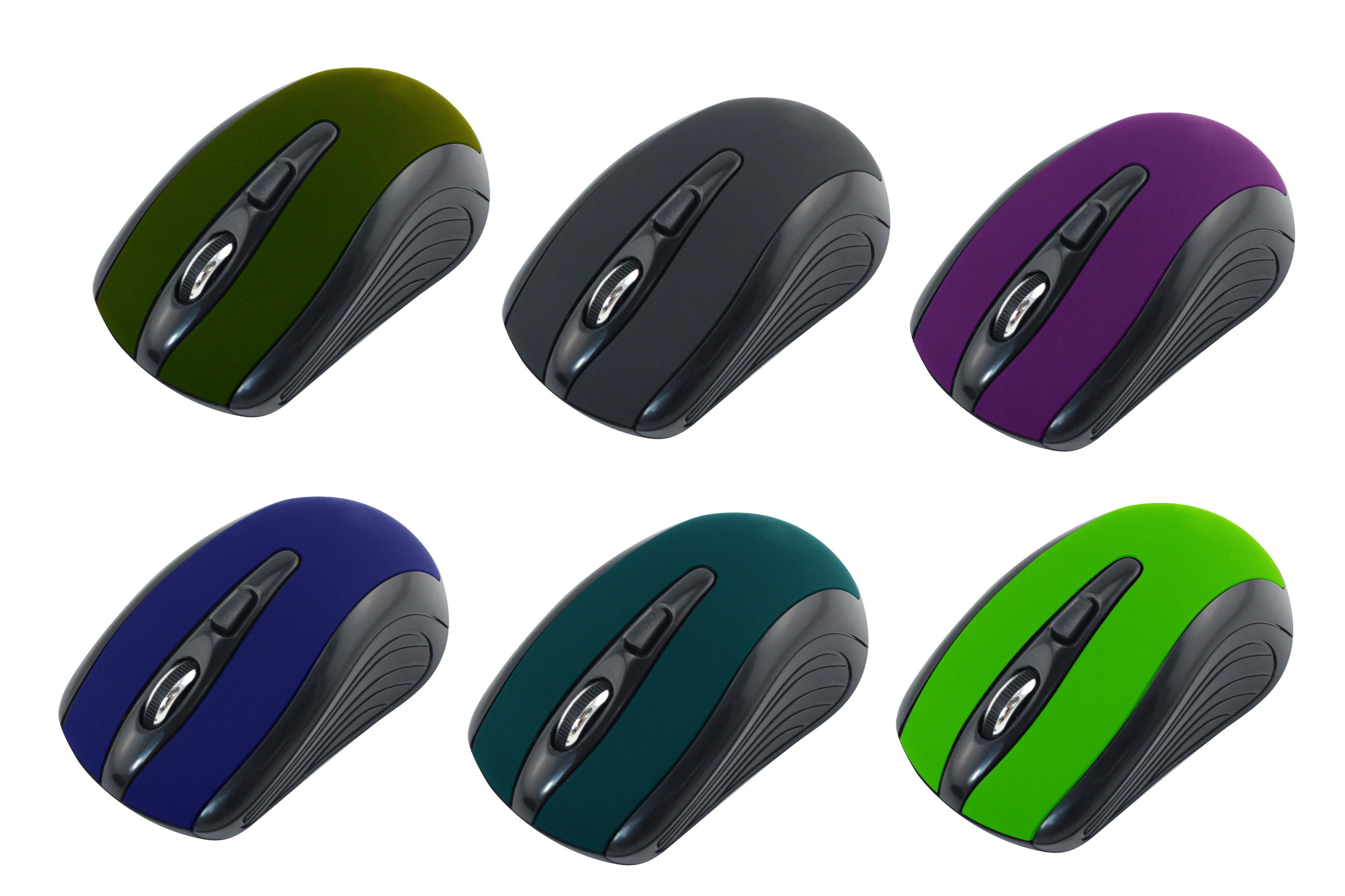 4D 2.4GHZ Wired Or Wireless Mouse , 800 / 1600 DPI Speed Change , Freely 360-Degree Use Within 15M Radiu