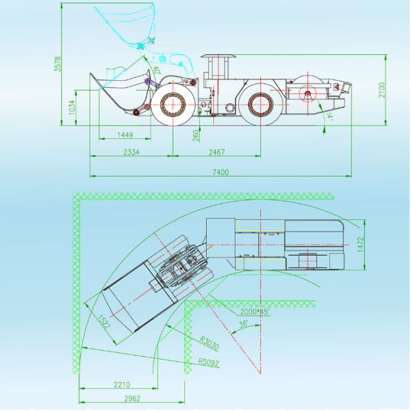 Оборудование электрическое ЛХД добычи золота АК380В подземное для транспортировать выкопенный экскаватором утес