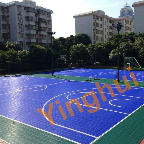 Double Layer Plastic FIBA Approved Tiles Portable Fustal Outdoor Volleyball Court Flooring