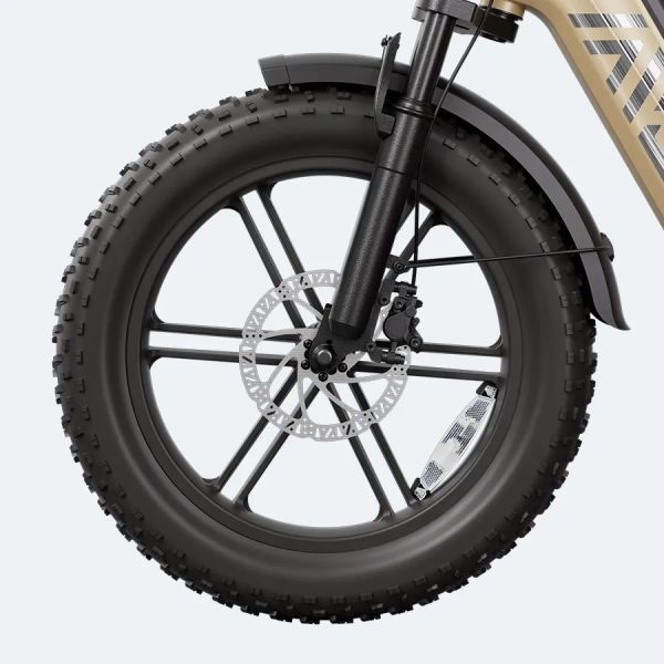 TST Carbon Steel Frame Electric Bike for Adults 250W for Rear Hub Motor 60 Miles Fat Tire Yellow