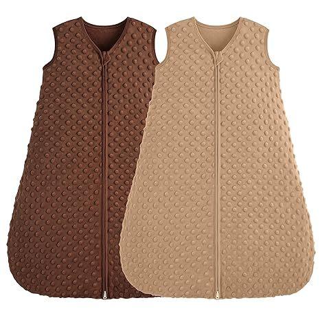 2 Pack Baby Sleep Sack with 2-Way Zipper and 2 Layer Fabric for Newborn and Infant Comfort