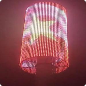 T20 Display publicitario pantalla de malla LED flexible transparente para edificios al aire libre