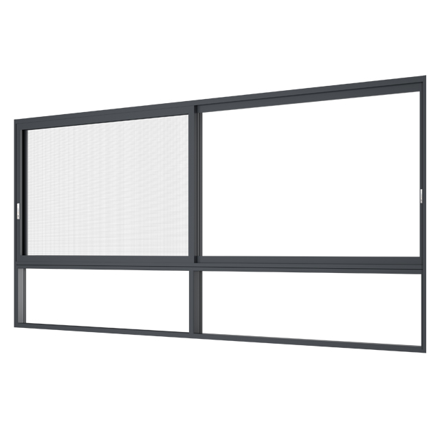 High End Horizontal Sliding Aluminium Windows Hurricane Impact Laminated Glass For Houses