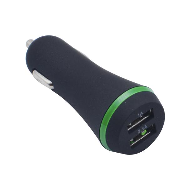 Shenzhen Universal Dual Ports Quick USB Car Charger Double USB Fast Car LED Luminous car charger