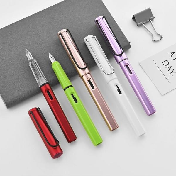 Plastic Student Exam Fountain Pen Colorful 0.5mm Business Advertising Neutral Pen