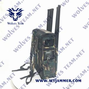 Military RF Backpack Signal Jammer GSM DCS PCS 3G 4G 90W