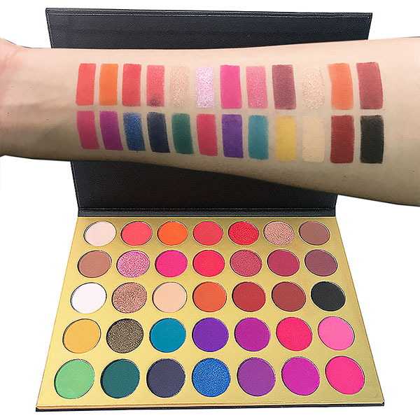 35 Pressed High Pigment Eye Shadow Vendors Private Label Eyeshadow Palette