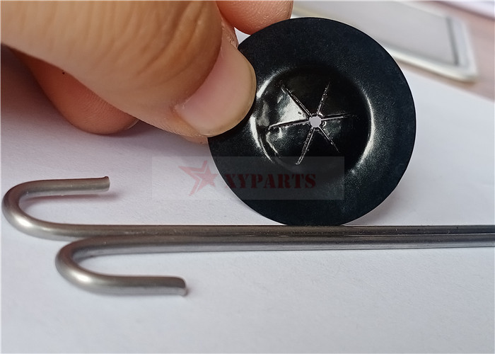 пружинные шайбы собственной личности нержавеющей стали 30mm удваивают бортовое черное покрытие для закрепления зажимов панели солнечных батарей