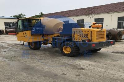 auto 1.6cbm que carrega a fonte de água pronta da pressão de ar da mistura do caminhão do misturador concreto
