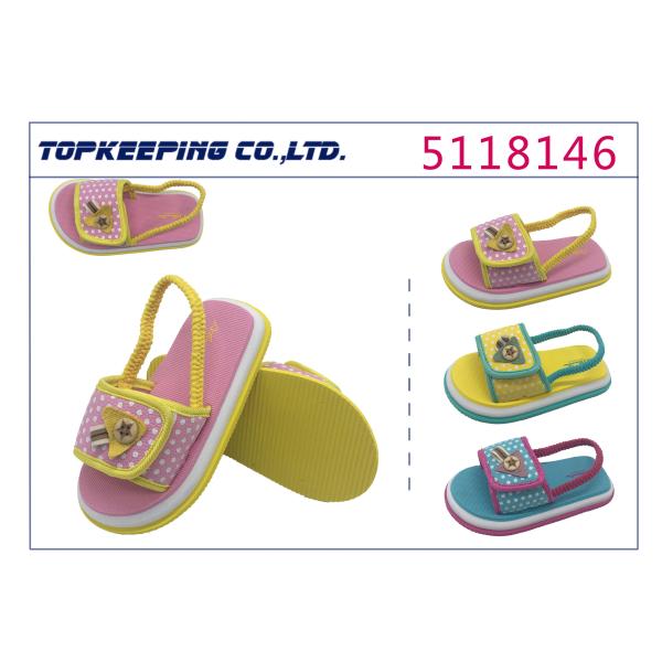 Cute Fashion Popular Kids Sandals Little Girl Toddler Rubber EVA Sandal