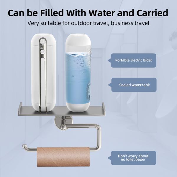 Customized Logo Portable Electric Bidet Travel Shattaf for Toilettes Water Spray Toilet Handheld Travel Bidet