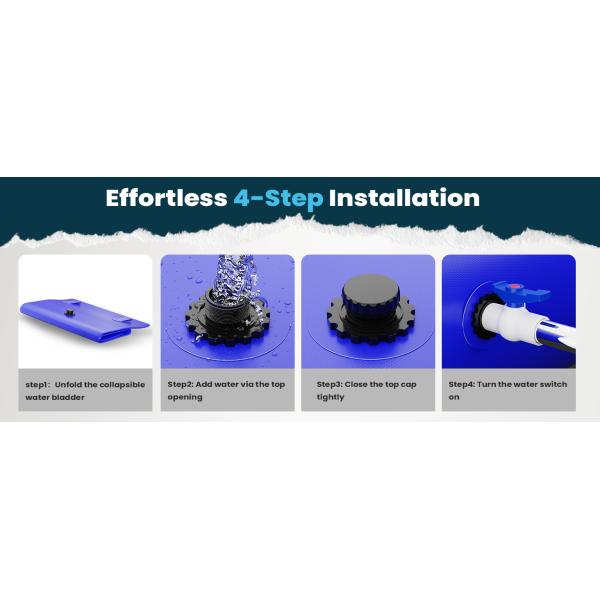 Large Capacity Portable Water Tank Containers, Bladder Tank For Drought Resistance, Fire Prevention, Emergency Water, Agricultural Irrigation Outdoor (110L/29Gal, Blue)