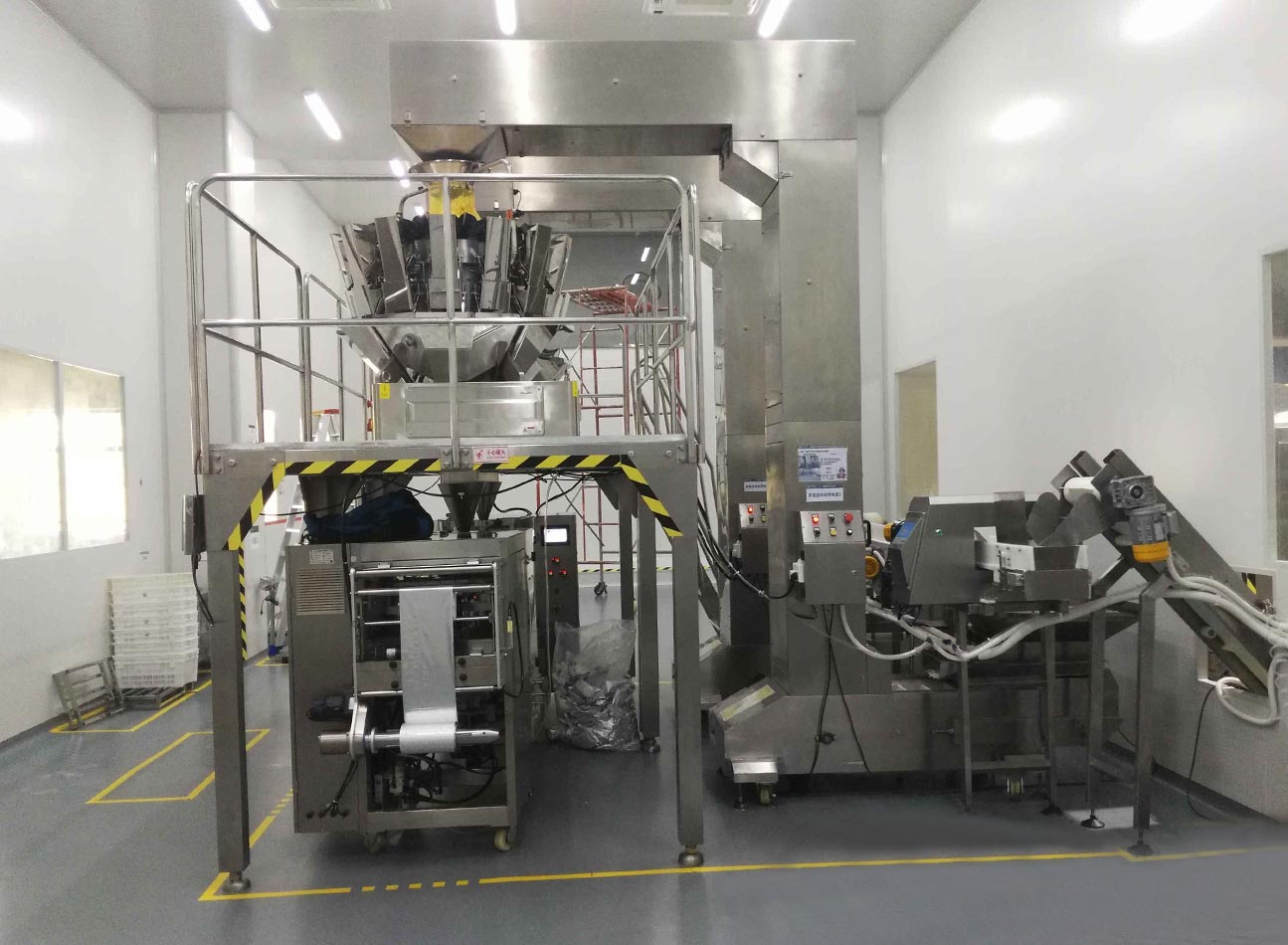 Машина упаковки Weigher Multihead 14 голов с системой управления PLC