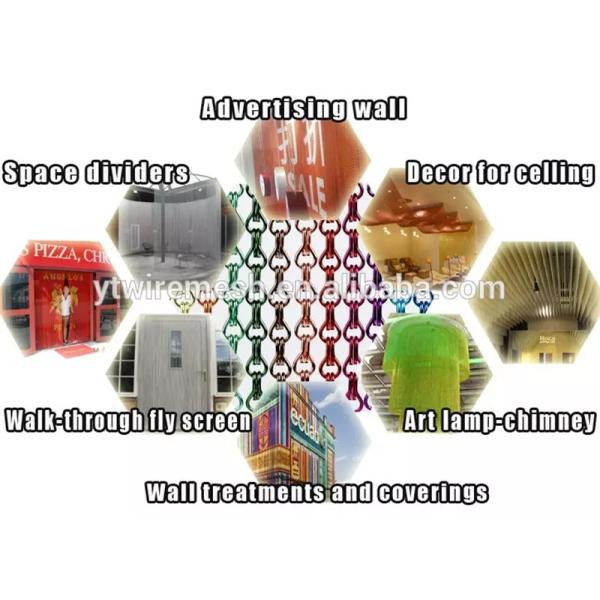 Двойными размер мухы крюков Colorfast алюминиевыми цепными подгонянный занавесами