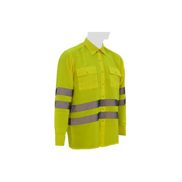 100% Polyester Safety Work Clothes Reflective Safety Wear Multi Pockets